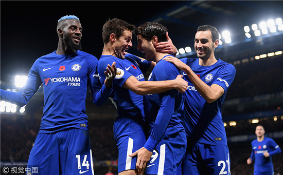 莫拉塔梅开二度，助切尔西夺得胜利